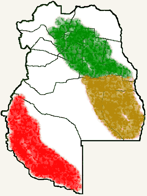 Mapa de las cuencas petroliferas en mendoza
