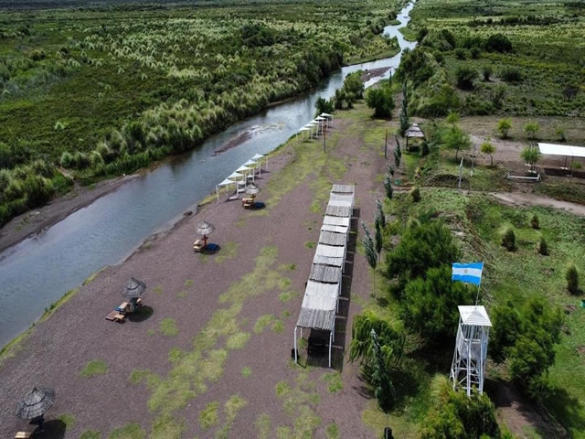 Playa rio Atuel General Alvear Mendoza Argentina