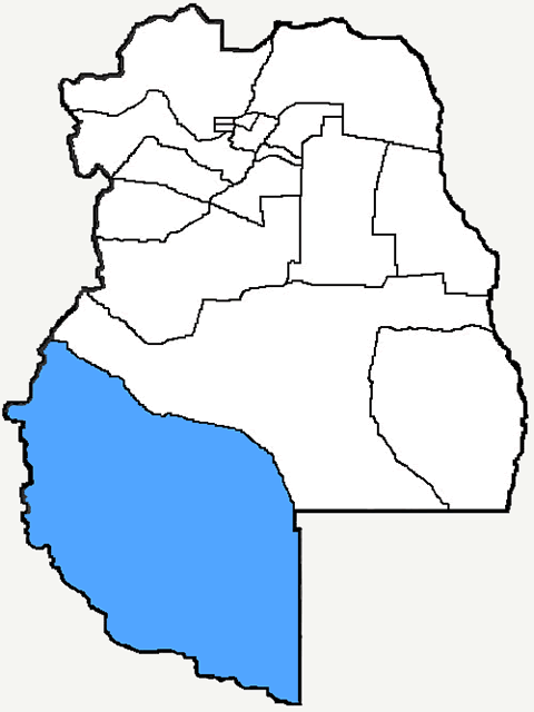 Mapa de Malargue Mendoza Argentina