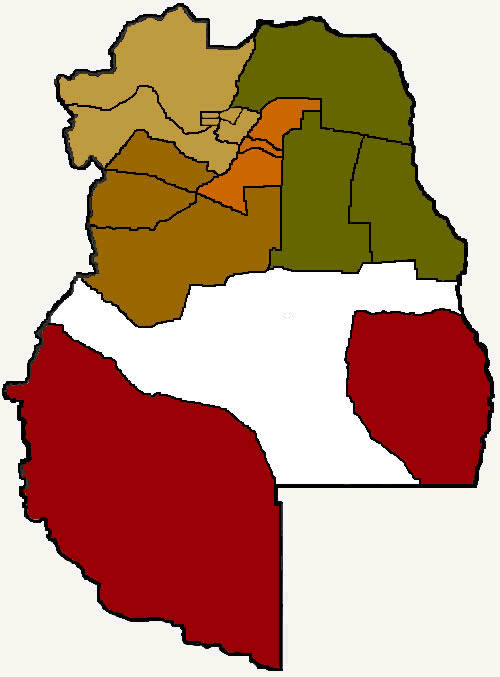 Mapa de San Rafael en la Región Sur Mendoza Argentina